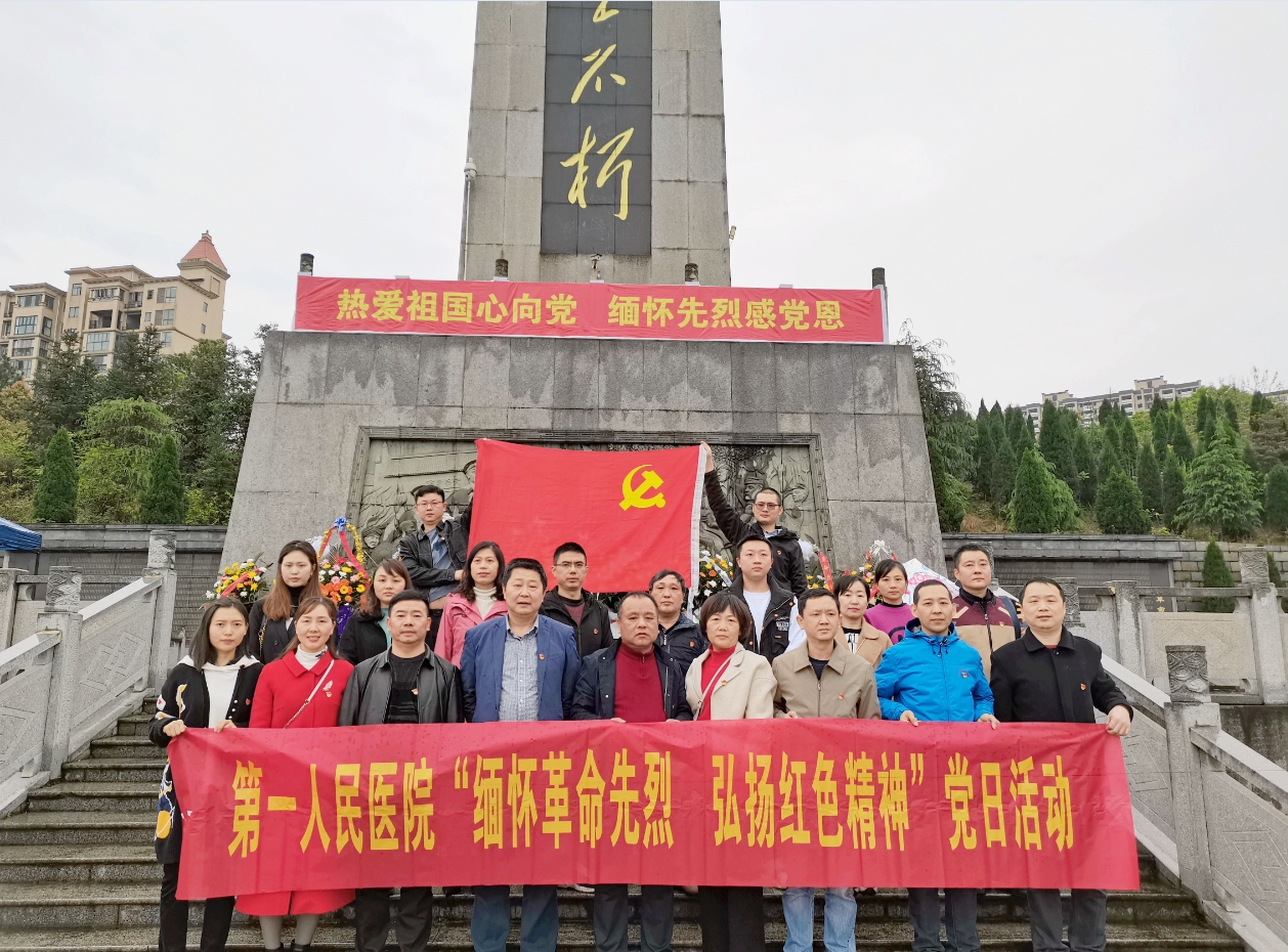 县第一人民医院:赴平江烈士陵园开展主题党日活动