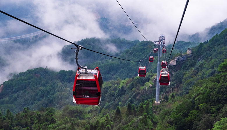 平江县幕阜山索道。平江县委宣传部供图